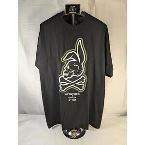 Crooks & Castles Skullbunny Graphic Tee Black XL – Streetwear – New